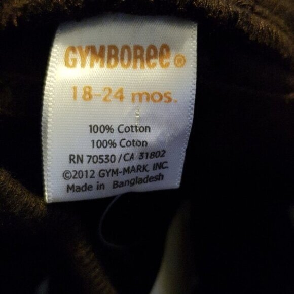 Gymboree boys 18-24 months brown cargo soft waist corduroy pants NWT - Picture 5 of 5